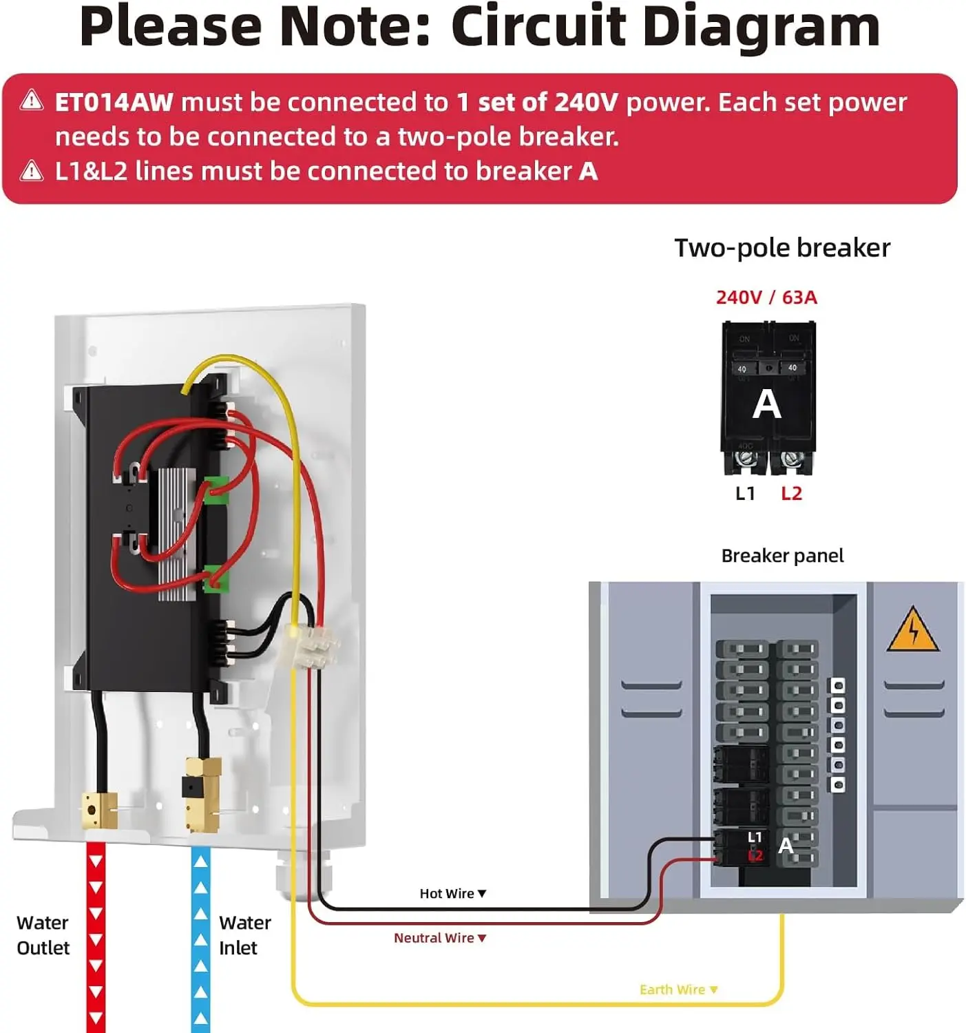 Scaldabagno elettrico senza serbatoio 14KW 240V 2-3 punto di utilizzo su richiesta scaldabagno ETL certificato con Display digitale a LED