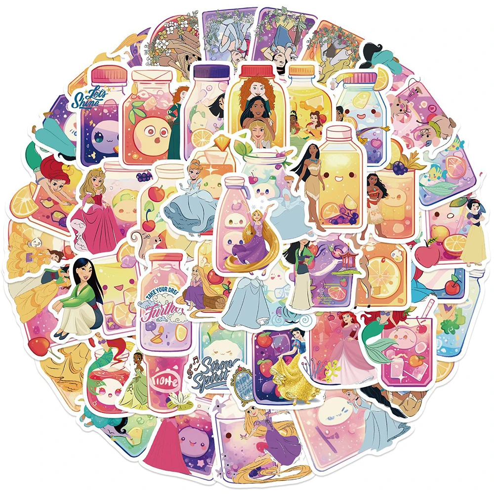 50pcs Cute Disney Princess Sti - Phone Cases Disney 评论和价格