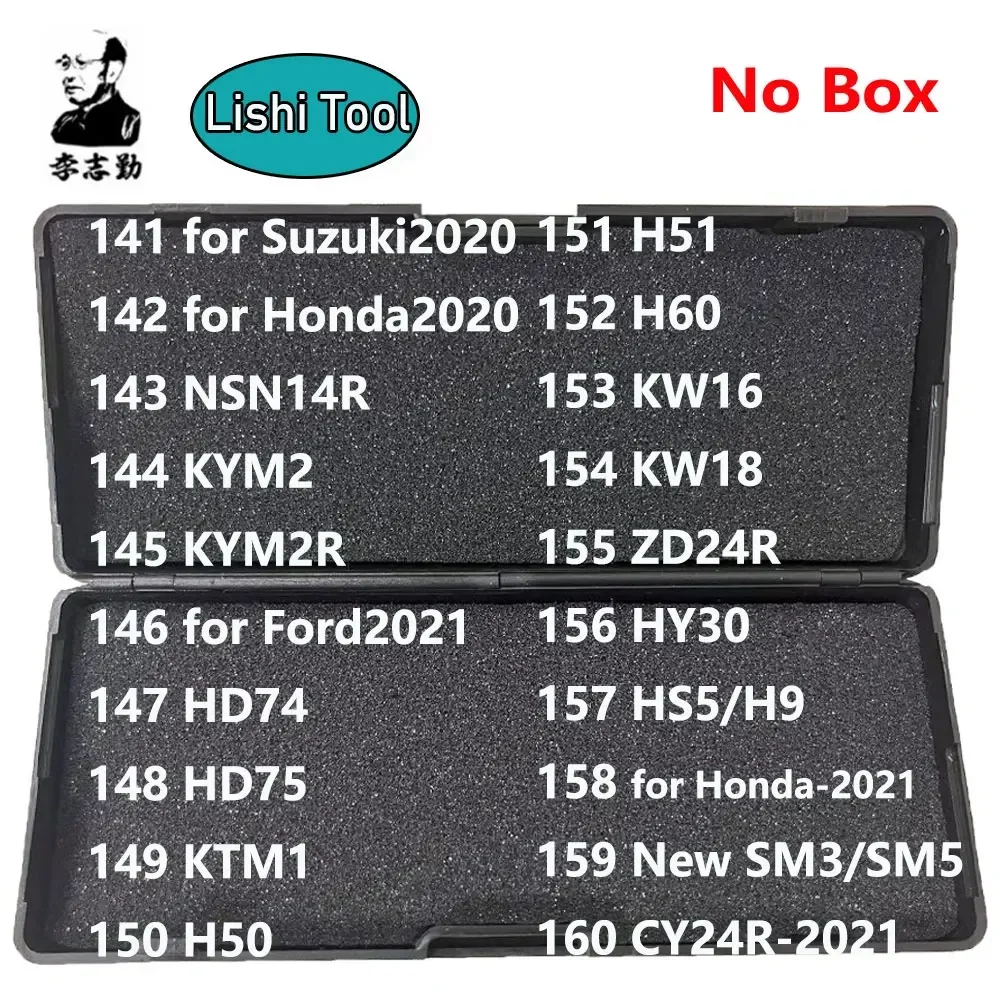 141-160 No Box Lishi 2 in 1 2in1 Tool NSN14R KYM2 HD74 HD75 KTM1 H50 H51 H60 KW16 KW18 ZD24R HY30 CY24R for Suzuki2020 Honda2020