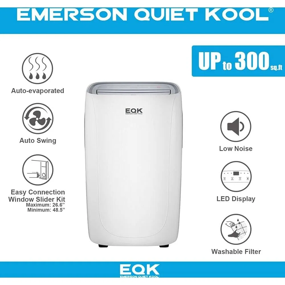EAPC5RC1 8000 Dehumidifier for Apartment or Bedroom, 115V, Air Conditioner Portable for Rooms up to 300 Sq.