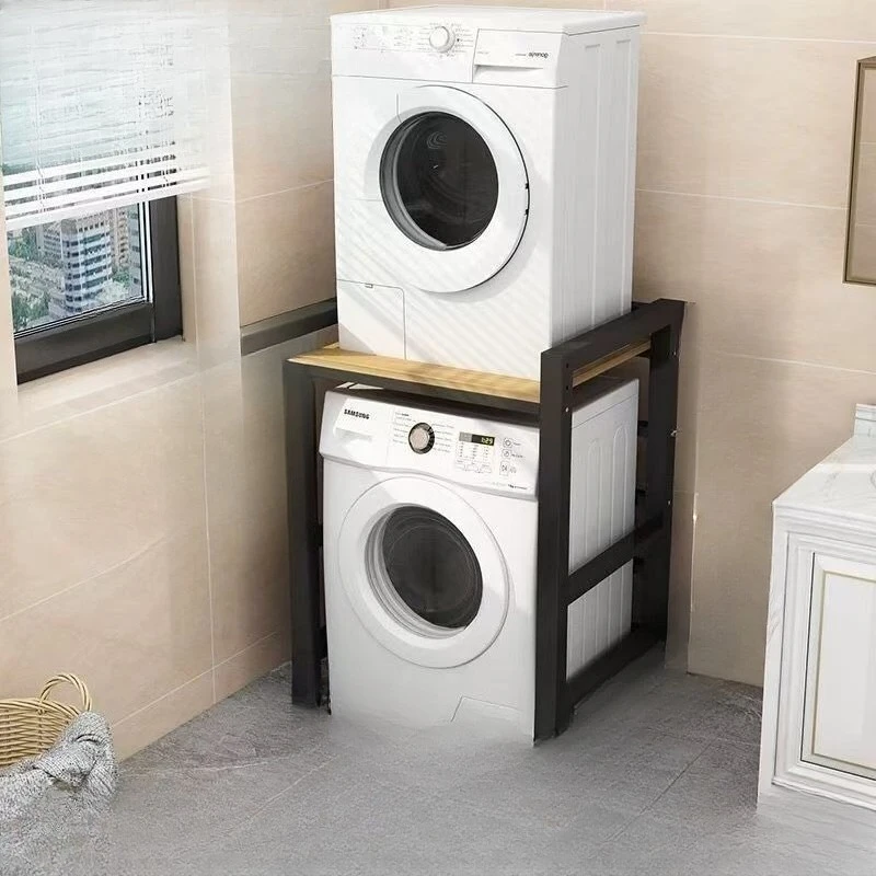 Washing machine rack, drum floor-to-ceiling dishwasher, storage rack, balcony, double-layer dryer, stacked rack above