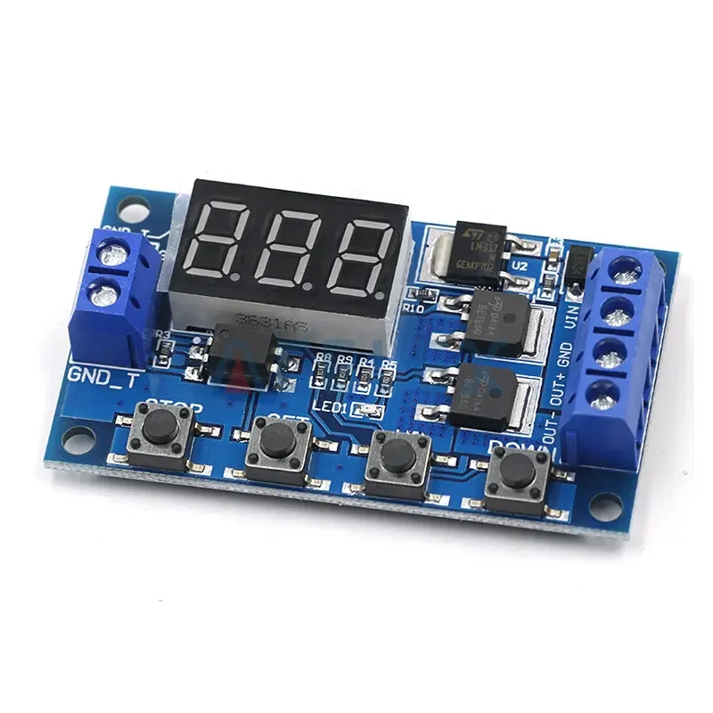 DC5-36V Dual MOS LED Digital Time Delay Relay Trigger Cycle Timer Delay Switch Circuit Board Timing Control Module DIY