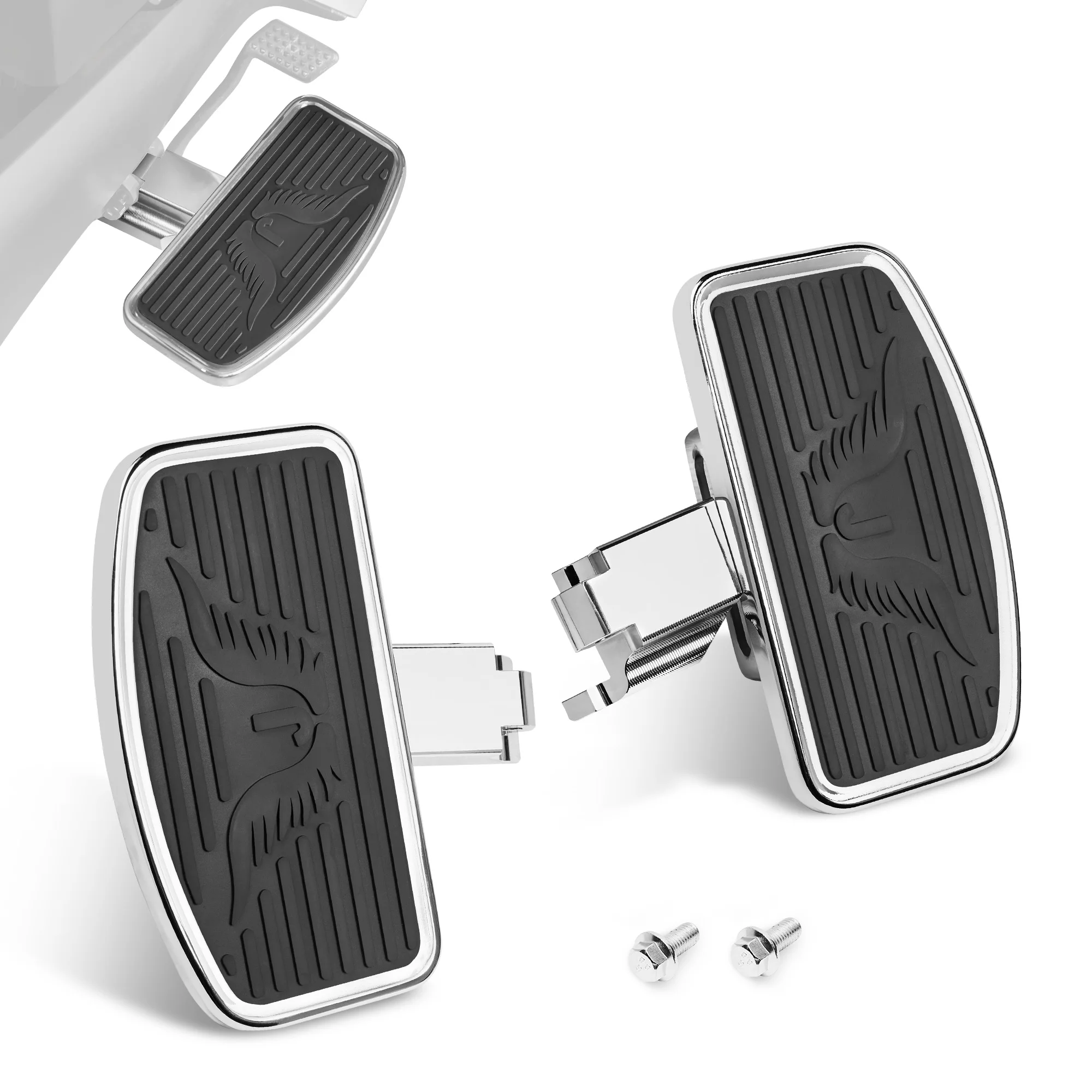 Driver Wide Floorboards Rider Foot Pegs Foot Rest for Can-Am Ryker 600 900 Rally Edition (2019-2025), Sport (2022-2025)