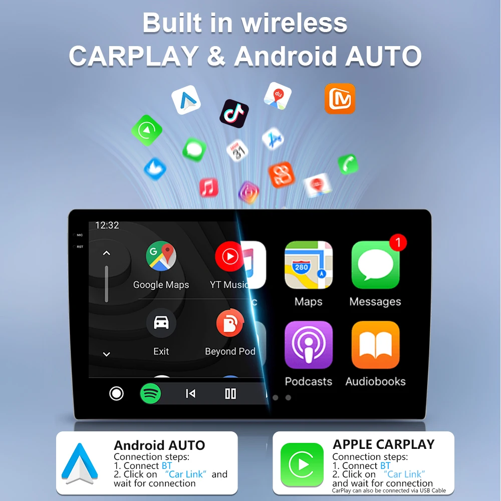 Radio samochodowe Multimedialny odtwarzacz wideo do Mazdy MX-5 MX5 MX 5 NC 2005-2015 Jednostka główna 4G WiFi Bluetooth DSP Bezprzewodowy Carplay Bez 2DIN