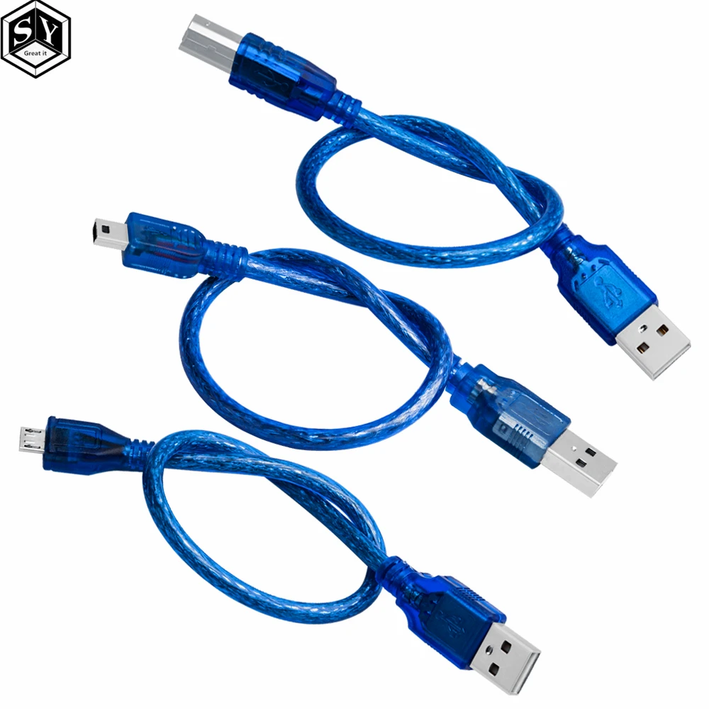 30cm USB Cable for arduino Nano 3.0 USB to mini USB Micro USB CABLE   for arduino