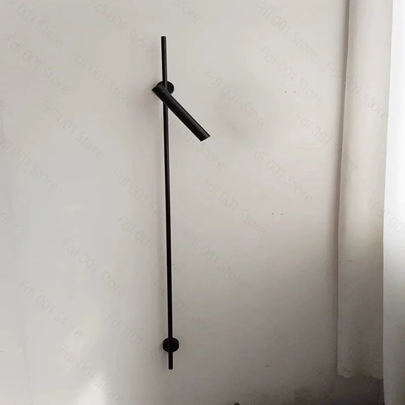 Modern simple bedroom bedside long pole multi-head suction wall lamp living room corridor mural adjustable angle spotlight