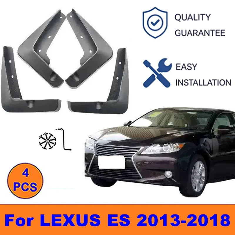 

4Pcs Mud Flaps For LEXUS ES 2013-2018-Splash Guards Front&Rear Wheel Fender Mudguards Car Exterior Protection Accessories