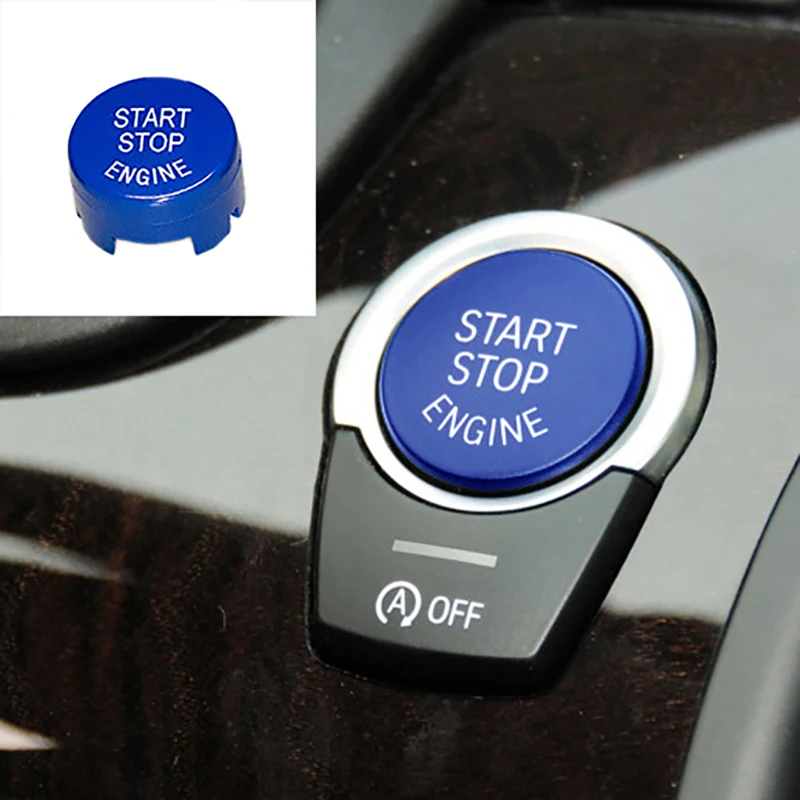 1 Piece Car Engine Start Stop Button Cover For BMW F And G Chassis F30 F10 F34 F15 F25 F48 F20 G30 G11 3 Color With 