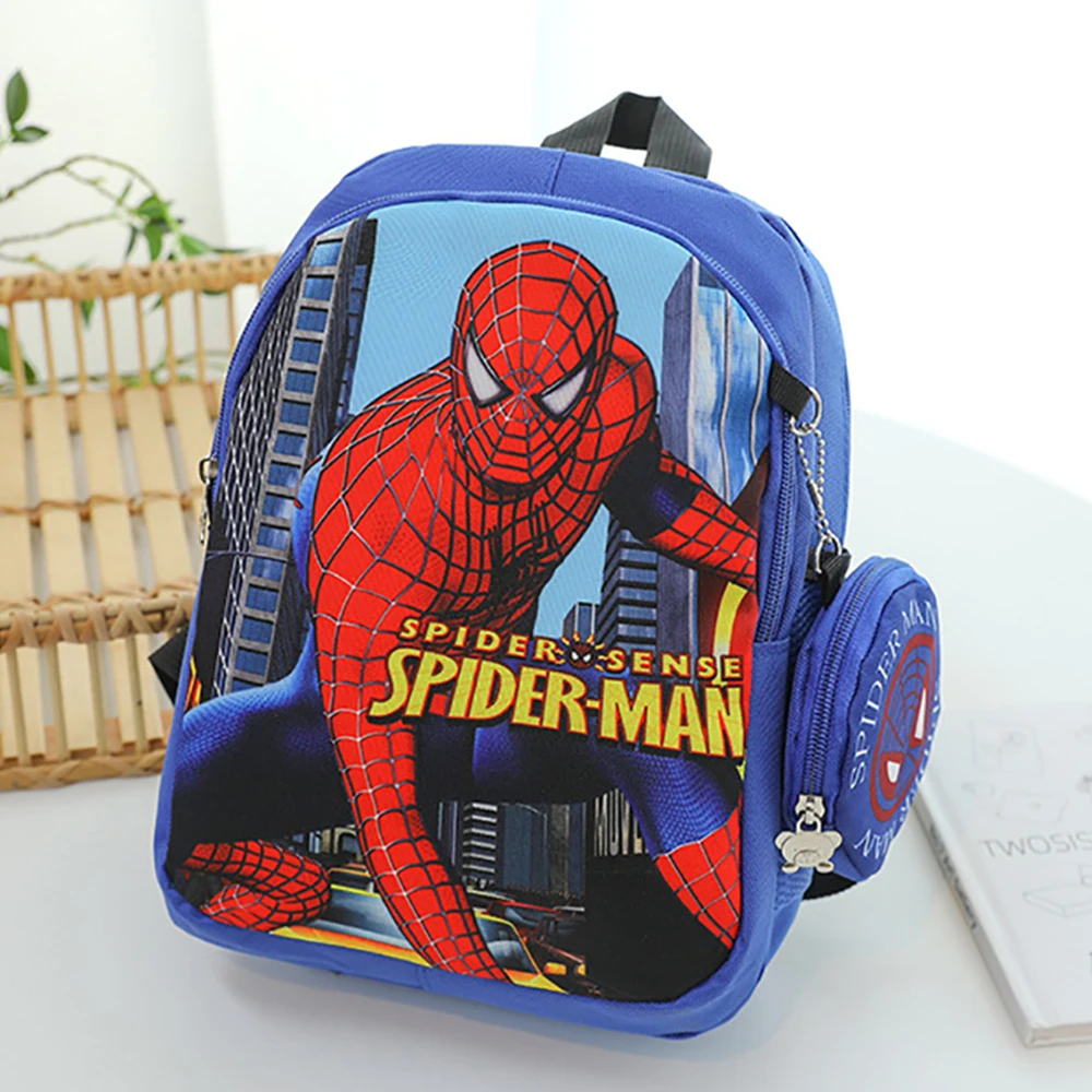 Marvel Kids Backpack for Students Spider Man Design Kindergarten Bagpack Casual Baby School Bags Teenagers Breathable Bookbag