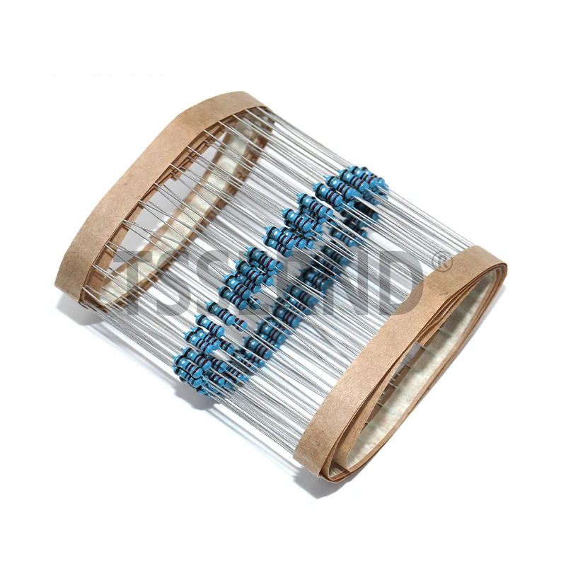 100pcs 1/4W 1% metal film resistance Car Airbag repair resistor 2ohm 2.2ohm 2.4ohm 2.7ohm 3ohm 3.3ohm 6 types of Electronics