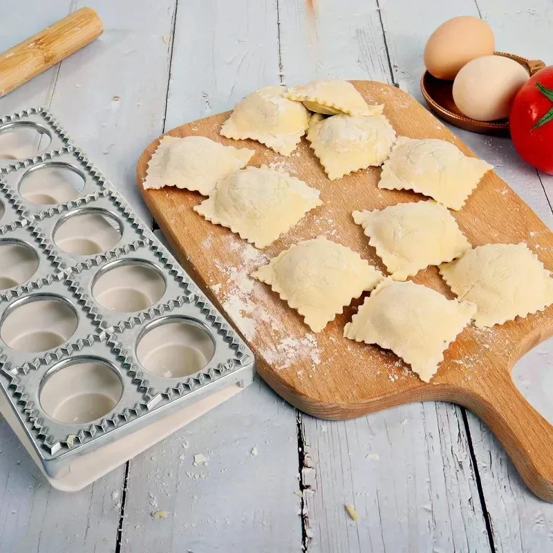 2025 New Italian Dumpling Mold 12 Hole Dumpling Mold Aluminum Alloy Dumpling Grinding Tool Kitchen Small Tool