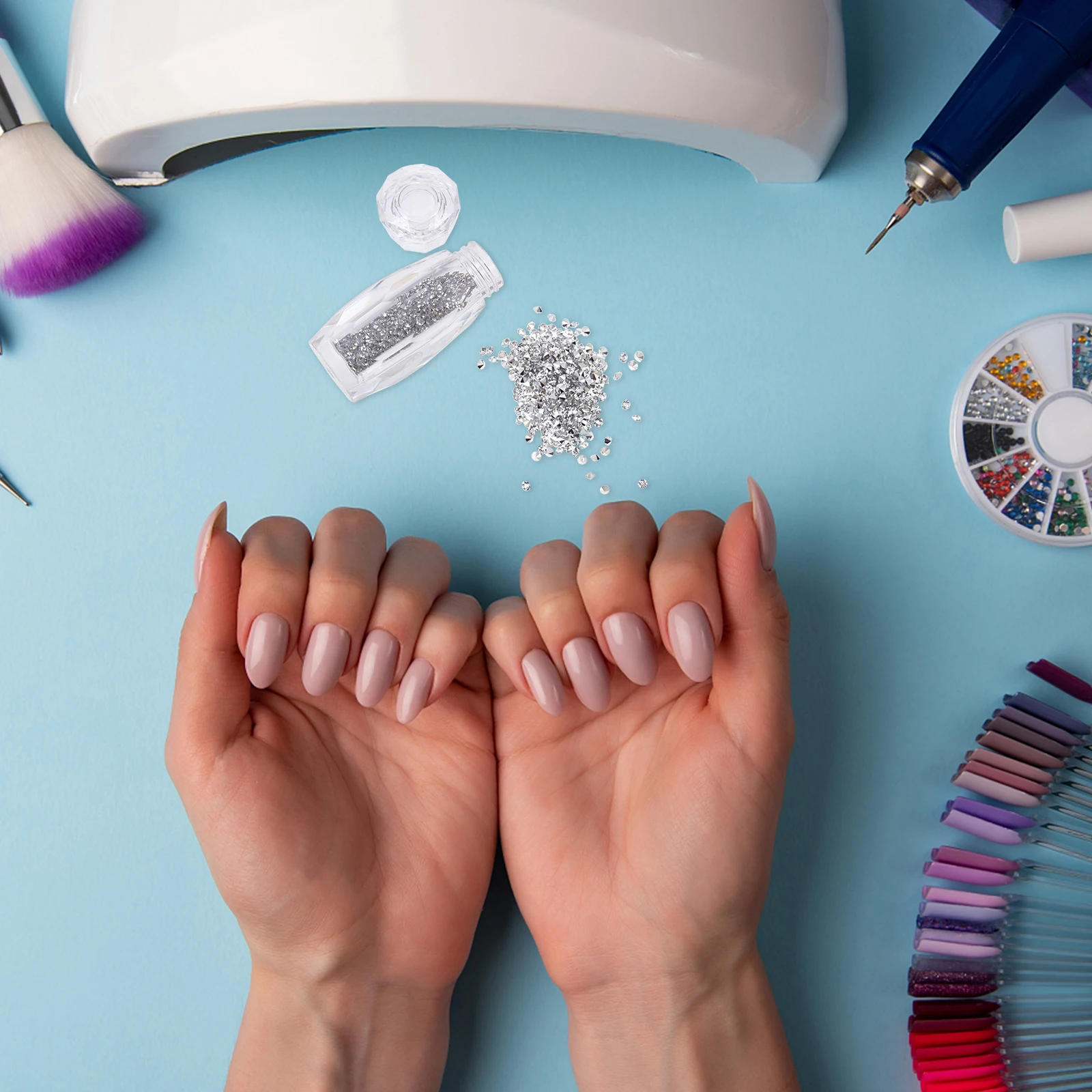 

3 Boxes Nail Art Micro Diamond Resin Beads Exquisite Manicure Accessories DIY DIY Nail Decor for