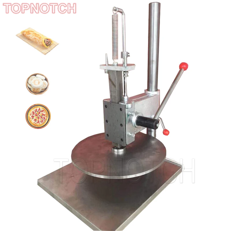 Commercial 22cm 25cm 30cm 36cm Hand Pizza Dough Press Machine Manual Dough Flattening Press Machine