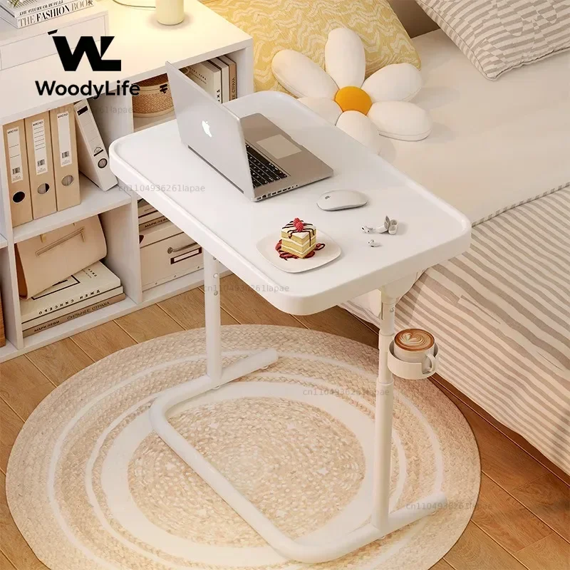 Movable Child Study Desk School Desk Adjustable Bedside Table Compact Lightweight Learning Table for Kids Students Home Use