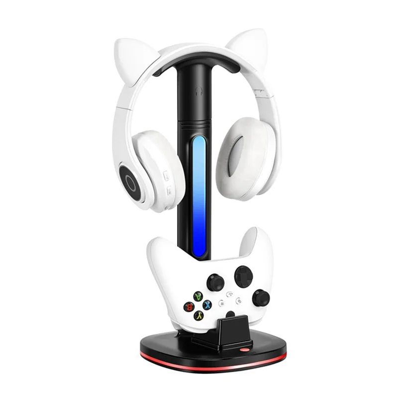 【BRAND NEW】Charging Dock Station For Xboxseries Game Handle Charger Base Headset Display Holder With Colorful RGB Light Stand