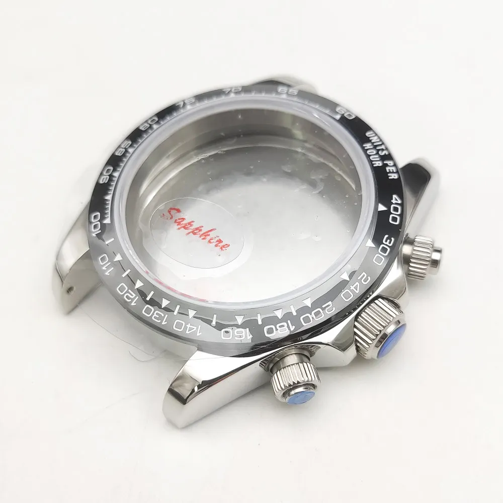 Accessories Assembly Accessories, Sapphire Watch + Case VK63 Case Three Eyes Stainless Steel Ceramic Ring Panda Outer Ring