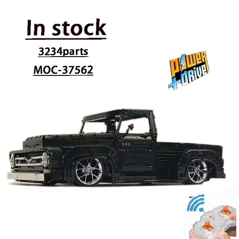 MOC-37562 Electric RC Super Classic Sports Car F100 Building Block Model • 3234 Parts Kids Birthday Building Blocks Toy Gift