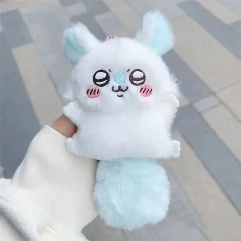 أنيمي المفاتيح قلادة سلسلة من الخرز المفاتيح فتاة kawaii حقيبة قلادة Momonga أفخم دمية لطيف فتاة القلب هدية