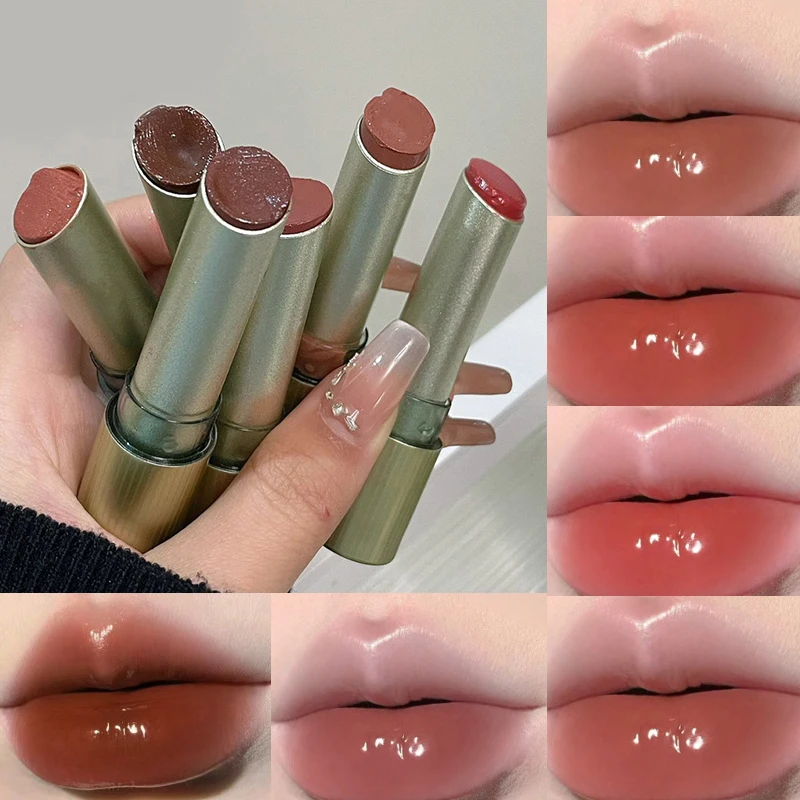 HERORANGE Heart-Shaped Moisturizing Lipstick: Mirror-Like Shine with Hydrating Formula - Natural Look for a Dewy, Radiant Finish