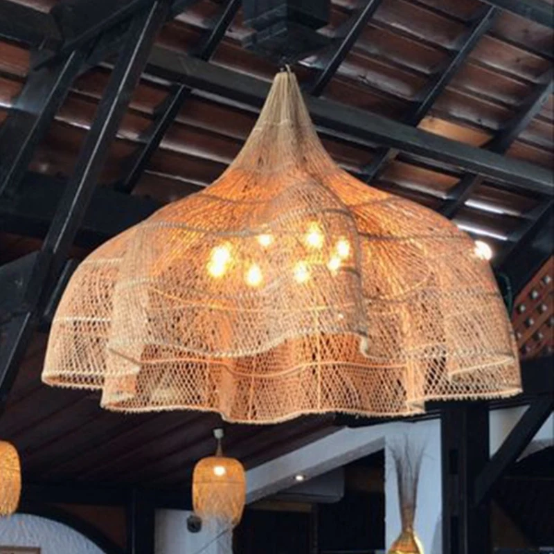 Lustre Hotel B & B Villa Vazio Sala de estar Design Sense Rattan Japonês