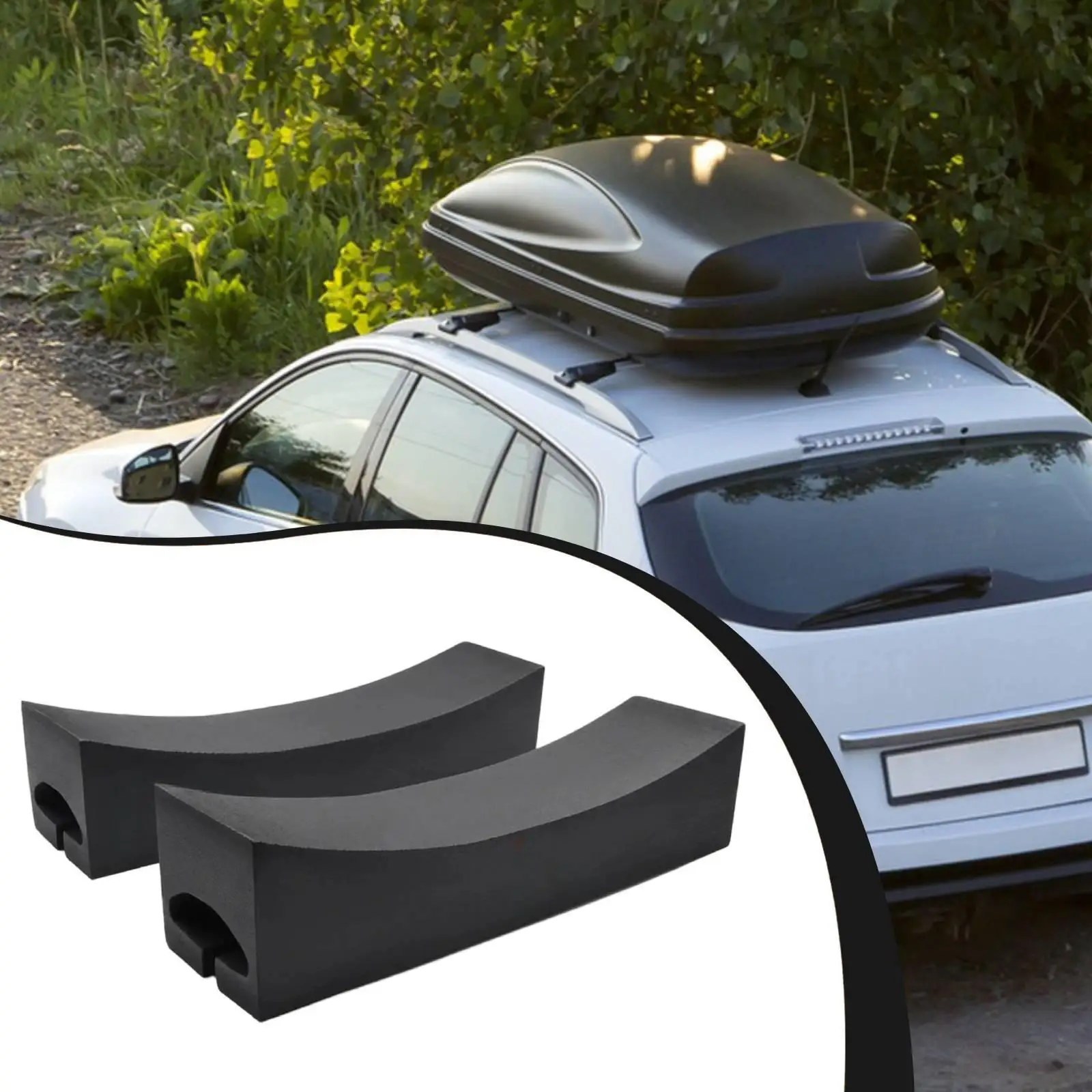 Universal Kayak Car Top Carrier Foam Blocks Deluxe Rack Pad Non Slip Support for Canoe and Paddleboard