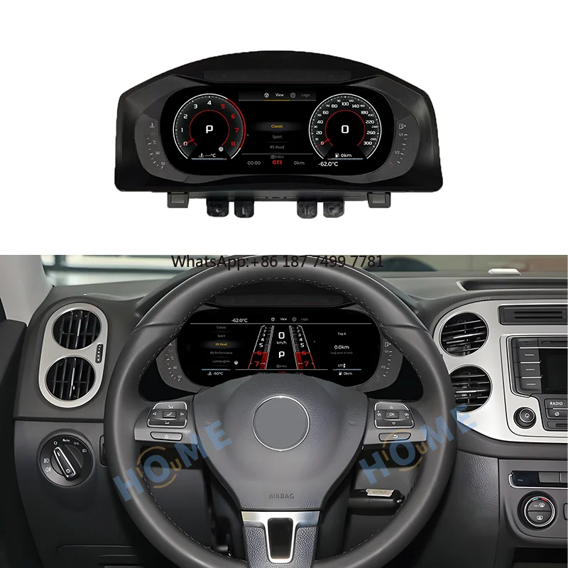 

Latest Car LCD Digital Dashboard Panel Linux for .. 2010-2017 Instrument Cluster Cock Speedometer Navigation