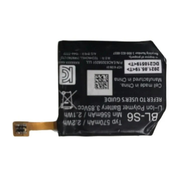 BL-S6 570mAh Replacement Battery for LG Watch Urbane 2nd Edition LTE W200A W200 High Quality Watch Battery Bateria 3.85V