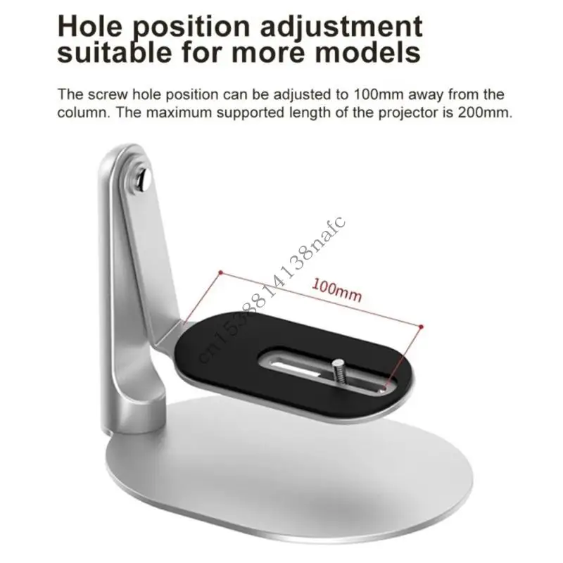 594F 360 Rotating Desktop Projector Stand With 1/4in Screw Mount For Stable LCD DLP Projector Positioning Holder