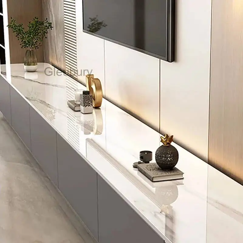 Mueble de TV Estilo Nórdico Francés, Elegante y Hermoso, con Cajones, Mueble Suspendido para TV, Mueble para el Hogar