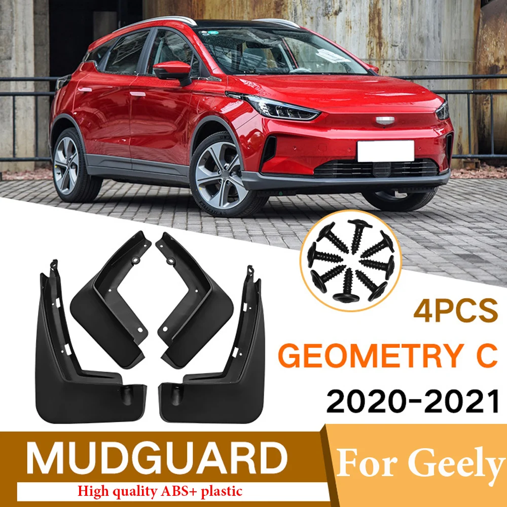 

4pcs Car Mudflaps for Geely Geometry C 2020-2021 Mudguard Fender Mud Flap Guard Splash Mudguards Car Accessories