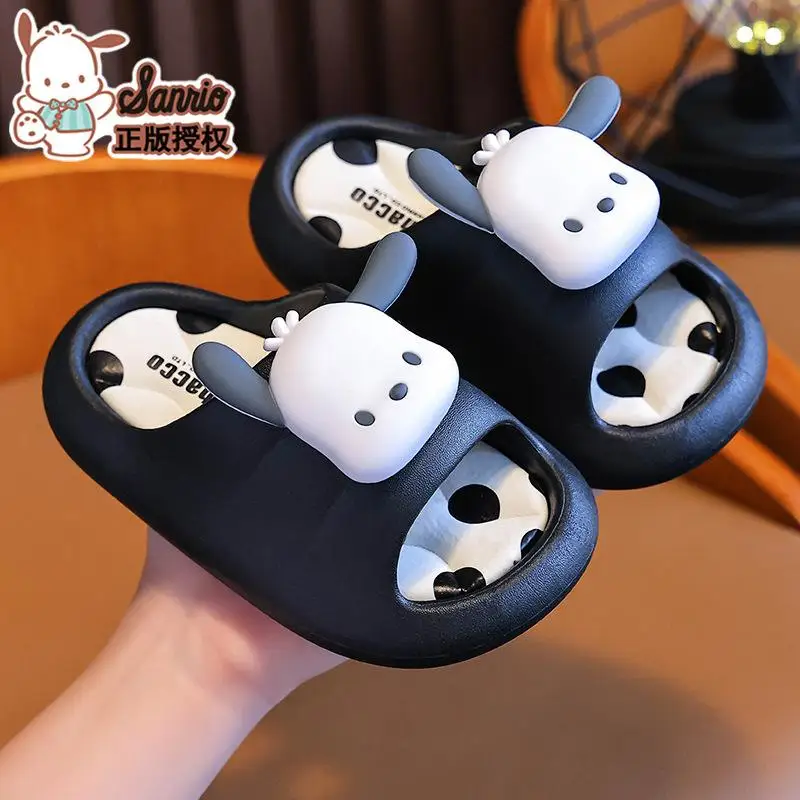 الكرتون أنيمي الأطفال الصنادل كورومي سينامورول مرحبا كيتي جديد Kawaii الحمام أحذية الفتيات سانريو شباشب على الموضة الراحة