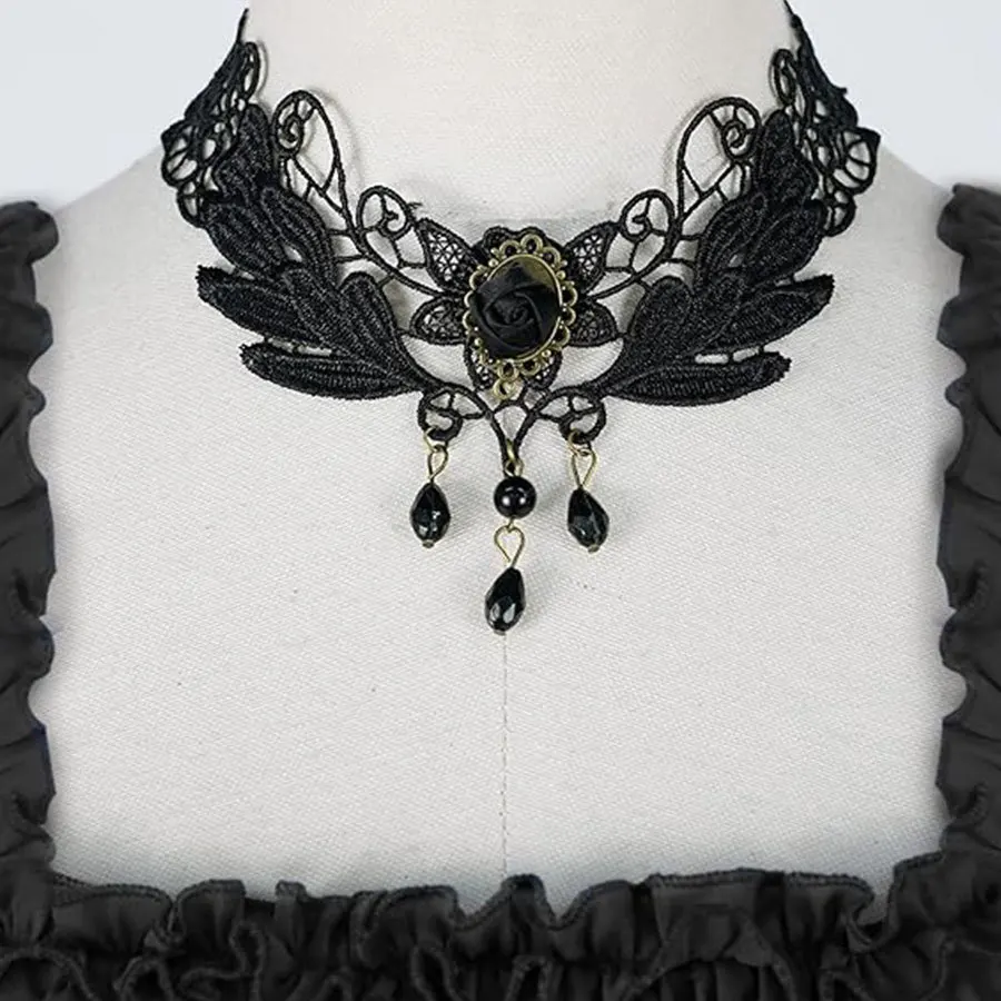 Women Gothic Dress Corset Slip Black Punk Lolita Irregular Ruffle Midi Dress Vintage Party Evening Vestidos Halloween Costume view 4