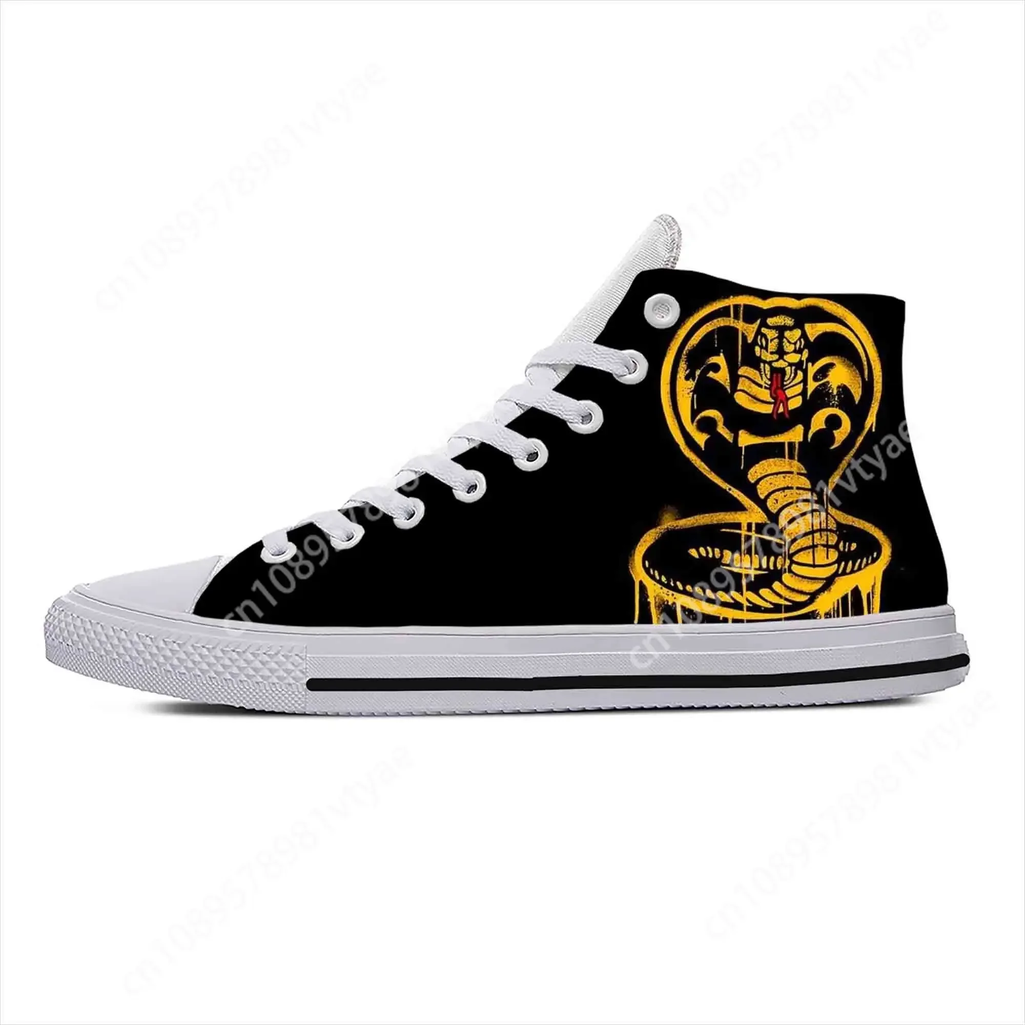 Zapatillas de tela informales para hombre y mujer, zapatos cómodos y transpirables con estampado 3D de dibujos animados de Kai Karate, Fang, Cobra Eagle