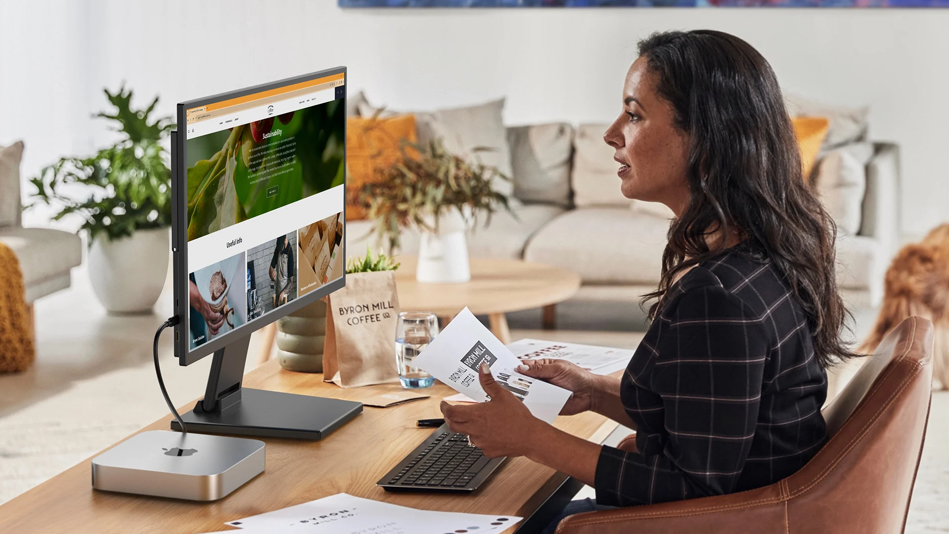 UPERFECT Portable Monitor Stand Adjustable Laptop Holder With 360Rotating Heavy Duty Aluminum Mount For 13-27 Inch Screen/Tablet