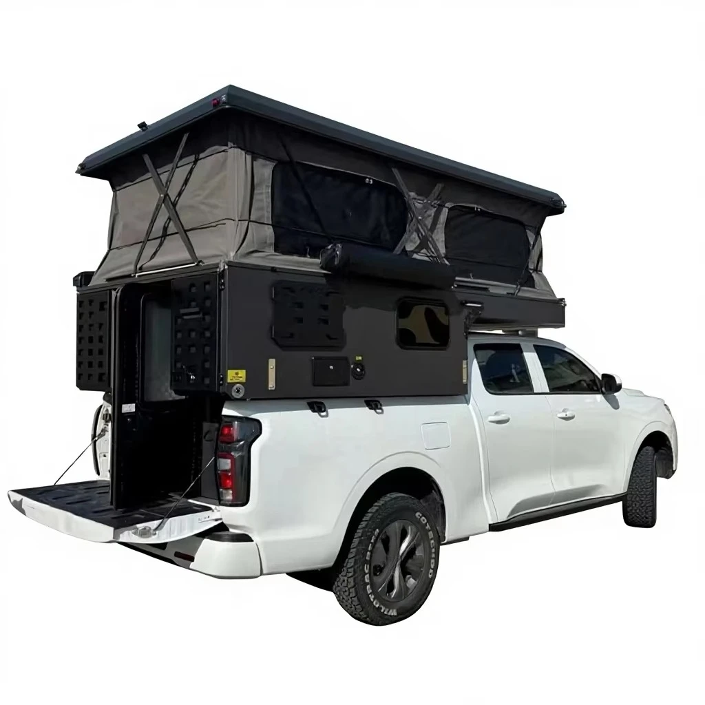 Outdoor Camping 4 Person Lightweight Waterproof Modern Expanded Hard Roof Top Tent Aluminum Truck for F150