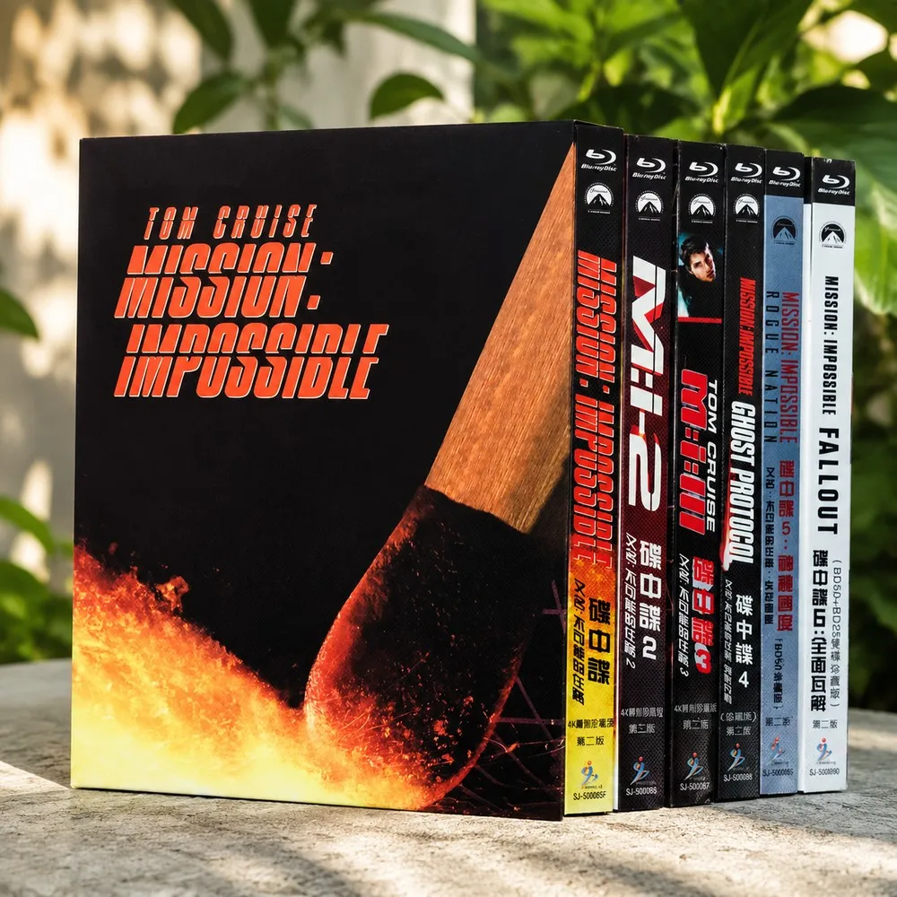 Classic Old Movie Mission Impossible Six-Film Collection Mandarin Dubbed and Original Audio Collector’s Edition BD50 Blu-ray