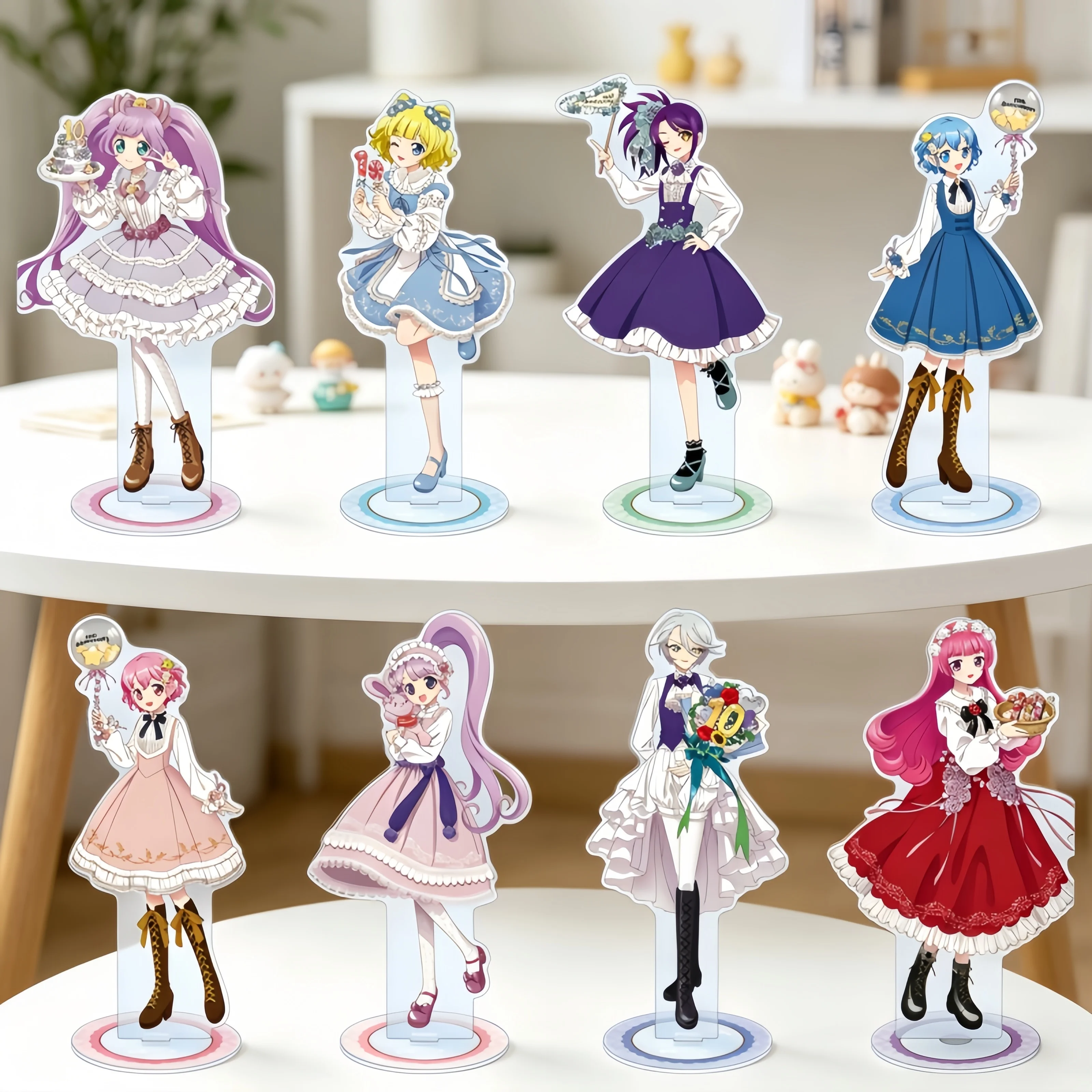 PriPara 2026 Acrylic Standing Sign Board Kurosu Aroma/Shiratama Mikan Desk Decorations Collectible Holiday Gifts 15cm Keychains