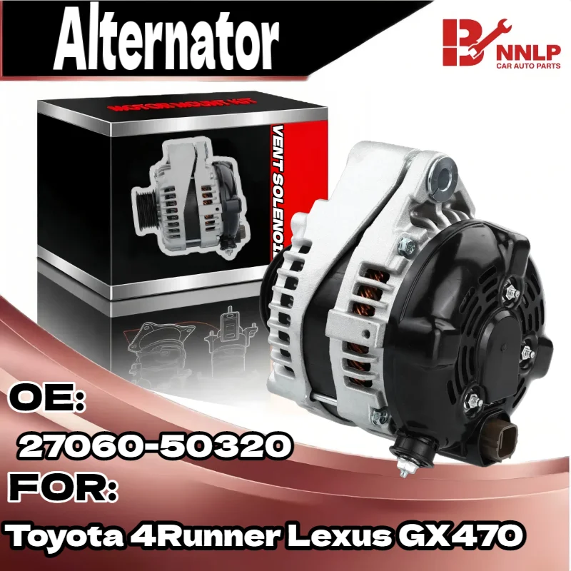 

Alternator for Toyota 4Runner Lexus GX470 130A / 12 V CW 6 Groove Clutch Pulley 104210-3441,90-29-5666