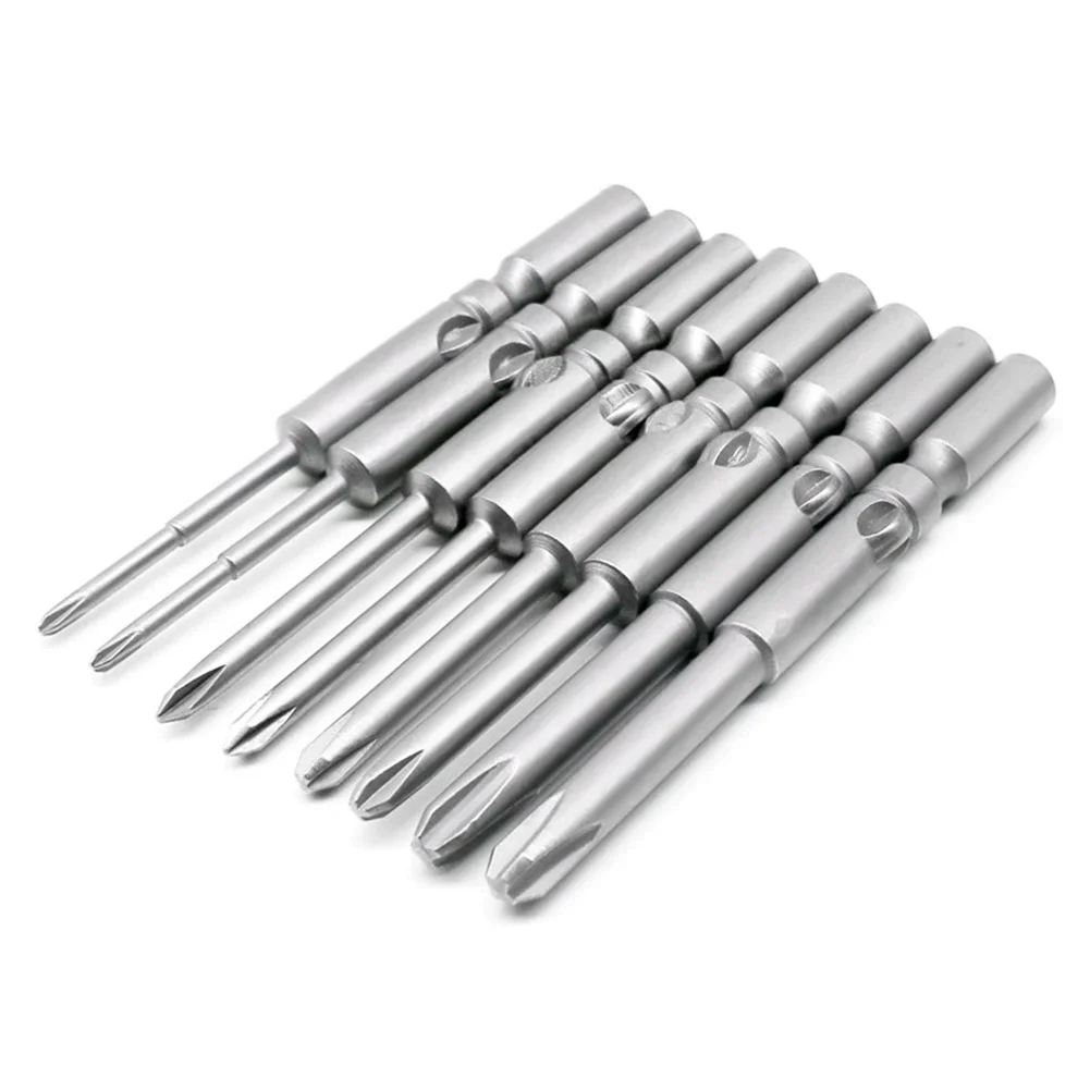 1pc Electric Cross Screwdriver Bit 4mm Round Shank Batch Head Alloy Steel Screw Driver For 800 Electric Screwdriver PH00 PH0 PH1