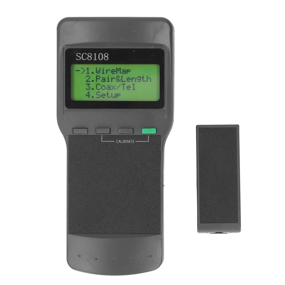 SC8108 Network Line Tester for RJ45 Ethernet Cables Supporting Fault Detection Pair Verification and Length Check
