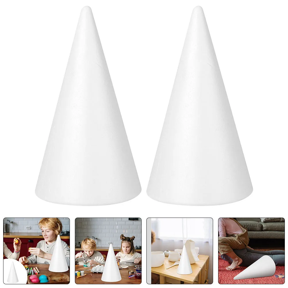

2 Pcs DIY Christmas Tree Cones Home Accessories Ornaments for Supplies Foams Party Supply
