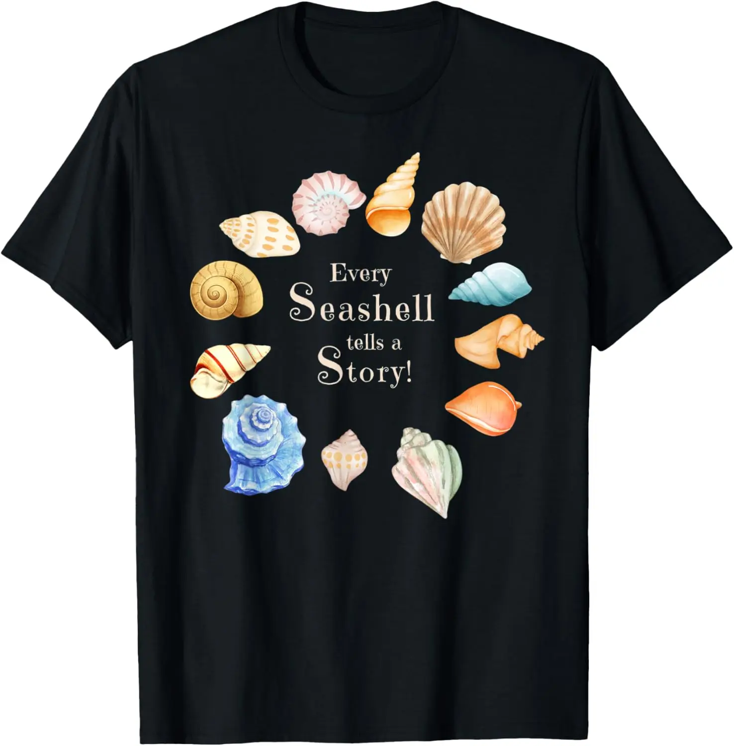 

Family Beach Vacation, Seashell Collector, Womens Mens Kids T-Shirt