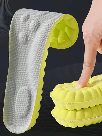 1Pair/2Pairs/4Pairs High Elasticity Latex Sport Insoles Soft Shoe Pads Arch Support Orthotic Insoles Breathable Deodorant Insole