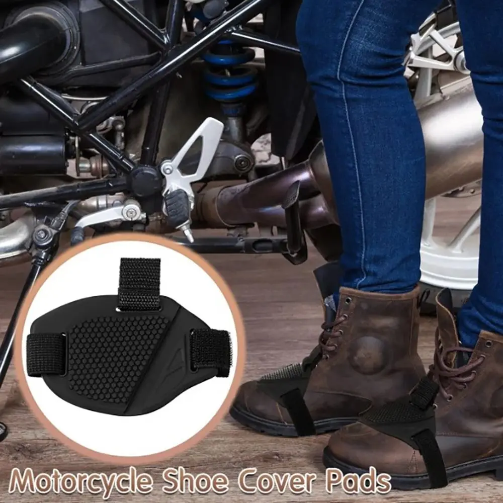 1Pcs Durable Waterproof Motorcycle Shift Pad Anti-slip Rubber Gear Shifter Protector Shoes Protective Cover Men