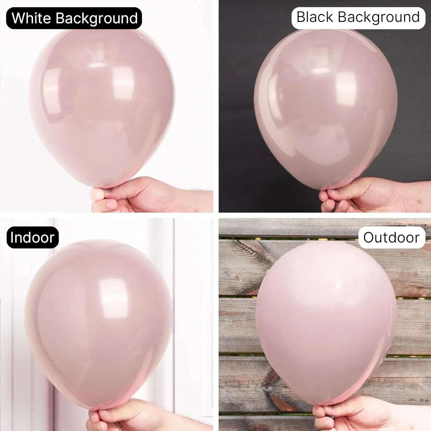 100Pcs Dusty Pink Balloons Kit 5/10/12/18\