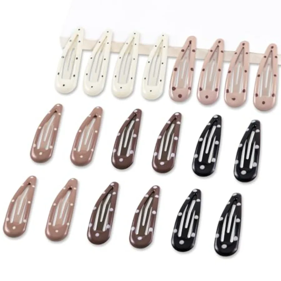 

20 PCS Metal Snap Hair Clips Water Drop No Slip Barrettes for Women Bright Small Hair Clips For Thick And Thin Fine Hair,,1.97
