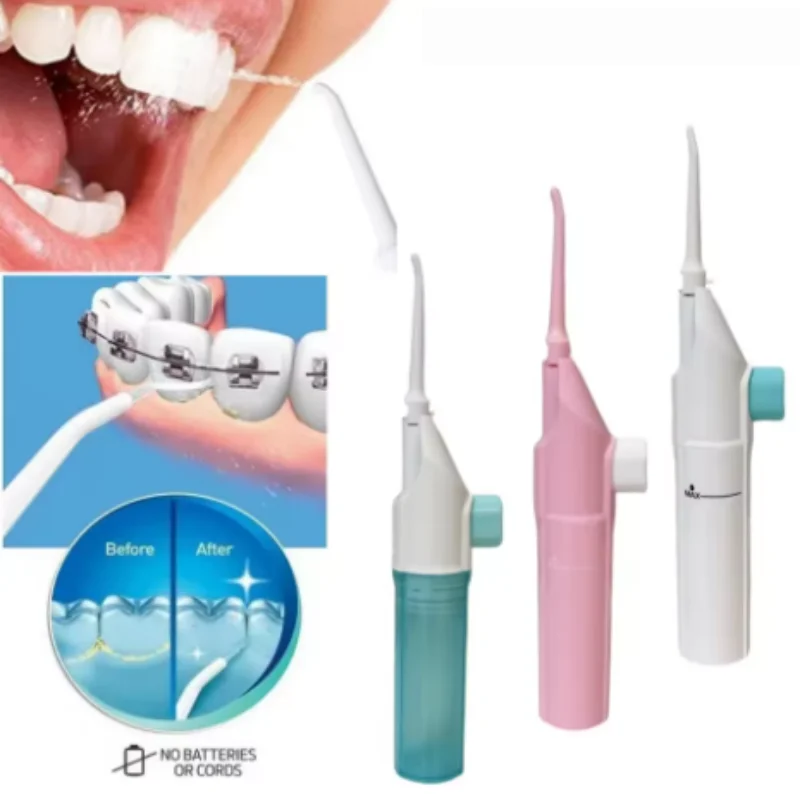 Toothpick Style Portable Manual Water Flosser High Pressure Oral Irrigator for Deep Cleaning of Gums And Teeth Care