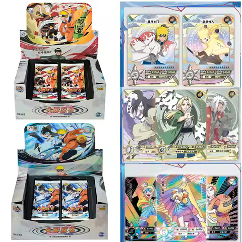 KAYOU Original Naruto Cards Box Anime Naruto Blind Box Fight Chapter Pro Chapter Ninja World Collection Card Bag