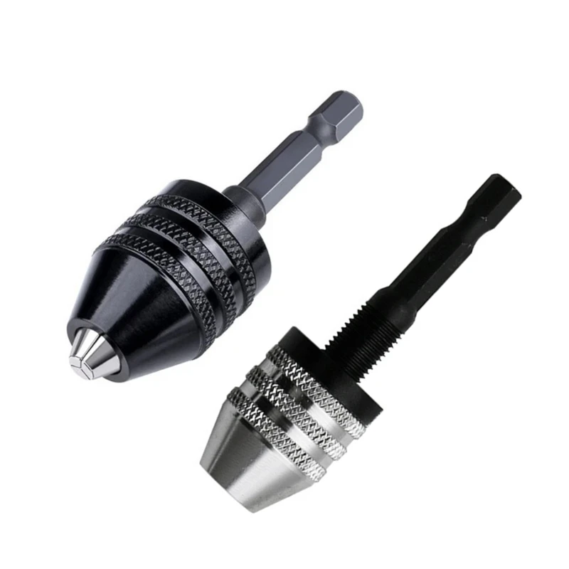 Electric Grinding Tool Twist Drill Chuck Adjustable Hexagonal Handle Three Jaw Drill Chuck 0.3 6.5mm