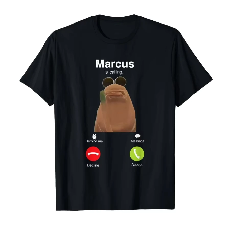 رجل الملابس ماركوس الدودة روبرت ميمي المرأة تي شيرت قصير الأكمام قمة الموضة شخصية تنفس harajuku القطن خمر